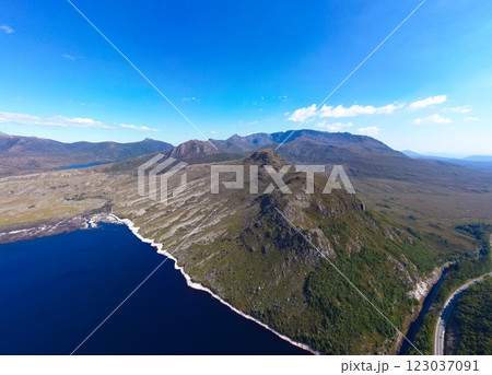 Lake Plimsoll Landscape in Tasmania Australia 123037091