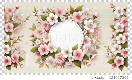 Cherry blossom illustration Cherry blossom illustration 123037395