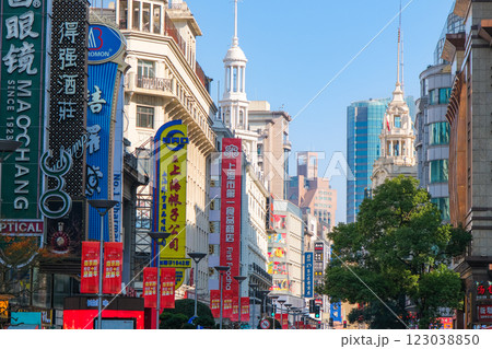 中国 上海市、南京東路（南京歩行街） 123038850