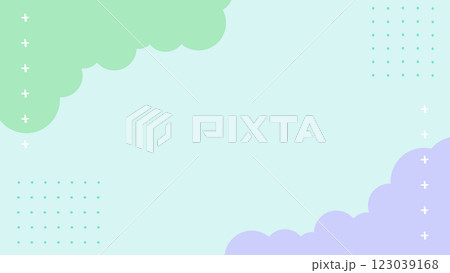 ポップ　かわいい　背景【16:9素材シリーズ】 123039168