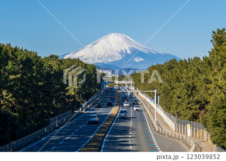 富士山に続く道路 123039852