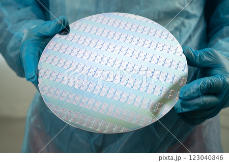 Silicon wafer for manufacturing semiconductor of integrated circuit. Silicon wafer for manufacturing semiconductor of integrated circuit. 123040846
