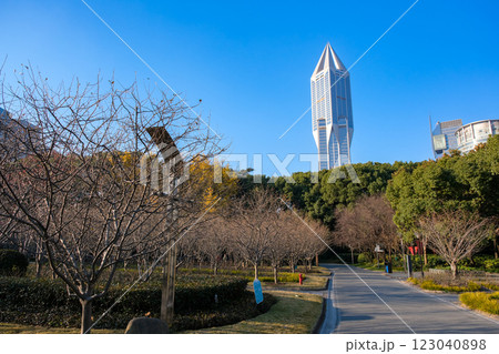 中国 上海市、人民広場 123040898