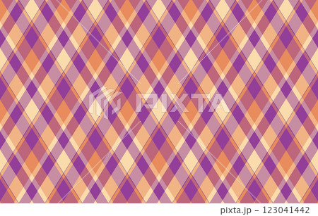 Argyle pattern of geometric rhombus. Harlequin check wallpaper design. Classic diamond shaped textile material for web background, print fabric clothing, sweater, wrapping paper, gift card, invitation Argyle pattern of geometric rhombus. Harlequin check wallpaper design. Classic diamond shaped textile material for web background, print fabric clothing, sweater, wrapping paper, gift card, invitation 123041442