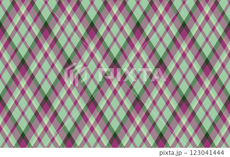 Argyle pattern of geometric rhombus. Harlequin check wallpaper design. Classic diamond shaped textile material for web background, print fabric clothing, sweater, wrapping paper, gift card, invitation 123041444