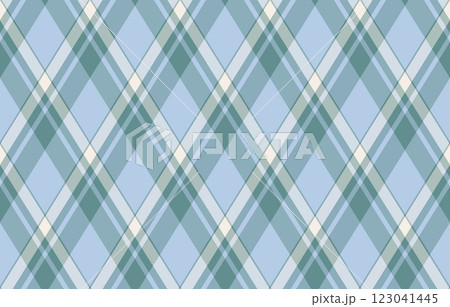 Argyle pattern of geometric rhombus. Harlequin check wallpaper design. Classic diamond shaped textile material for web background, print fabric clothing, sweater, wrapping paper, gift card, invitation 123041445