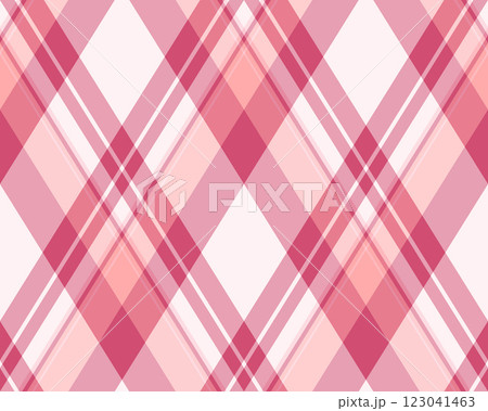 Argyle pattern of geometric rhombus. Harlequin check wallpaper design. Classic diamond shaped textile material for web background, print fabric clothing, sweater, wrapping paper, gift card, invitation 123041463