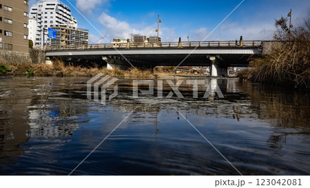 五条大橋 鴨川 京都 鴨 河川 観光地 日本 快晴 五条大橋 鴨川 京都 鴨 河川 観光地 日本 快晴 123042081