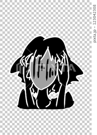 ノイローゼ寸前の女性 ノイローゼ寸前の女性 123042308