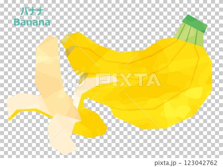 バナナのイラスト　水彩風 123042762
