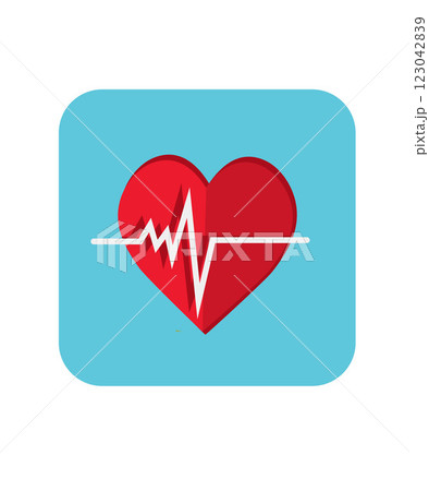 Heart rate and pulse vector design stock illustration Heart rate and pulse vector design stock illustration 123042839