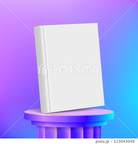 Mockup book with white empty cover. Mockup book with white empty cover. 123043049