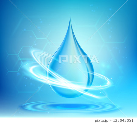 Cosmetic serum drop for skin care 123043051