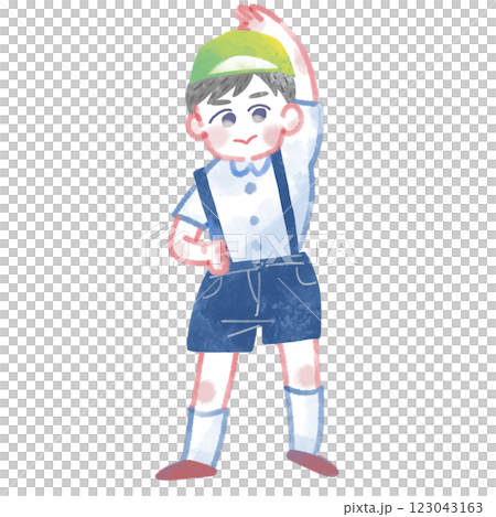 Children doing gymnastics Children doing gymnastics 123043163