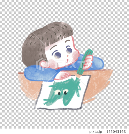 孩子們畫畫 123043168