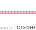 市松模様に桜 123043446