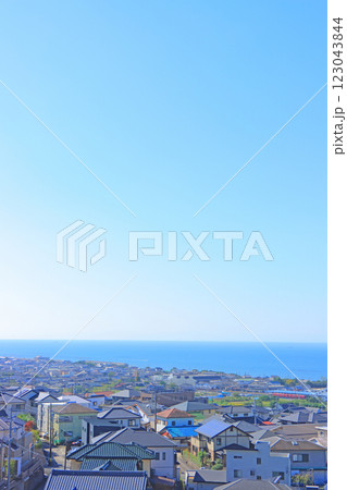 愛知県常滑市、尾張大野城展望台からの眺め 123043844