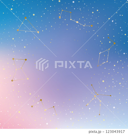 メルヘンな星空の背景素材 メルヘンな星空の背景素材 123043917