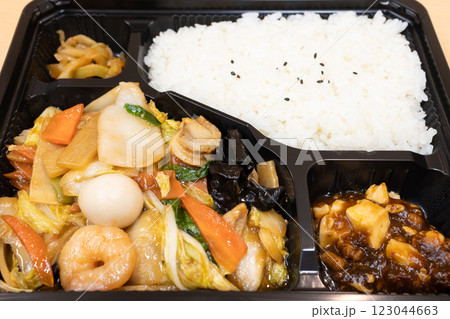 おいしい中華料理の八宝菜弁当 123044663