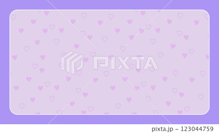 ゆめかわ ハート 背景【16:9素材シリーズ】 ゆめかわ ハート 背景【16:9素材シリーズ】 123044759