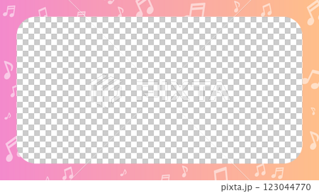 ポップ　かわいい　背景【16:9素材シリーズ】 123044770