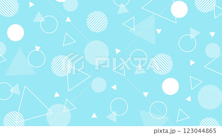 ポップ　かわいい　背景【16:9素材シリーズ】 123044865