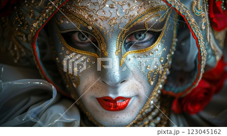 Venetian Carnival happy magic holiday. 123045162