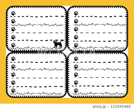 黒猫todo/季節ごとの目標シート 123045468