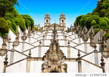 View of the Sanctuary of Bom Jesus do Monte in Braga, Portugal View of the Sanctuary of Bom Jesus do Monte in Braga, Portugal 123047149