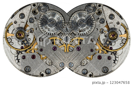 clockwork vintage mechanical watch, high resolution and detail 123047658