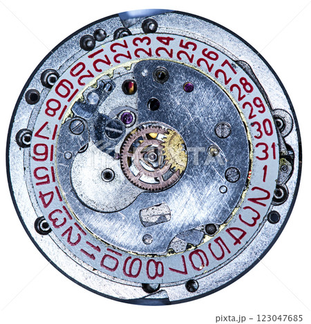 clockwork vintage mechanical watch, high resolution and detail 123047685