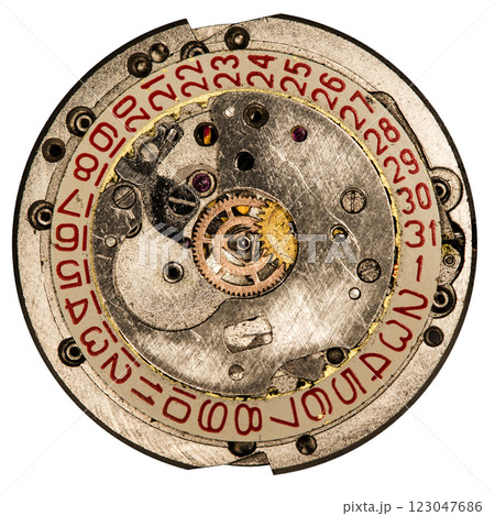 clockwork vintage mechanical watch, high resolution and detail 123047686