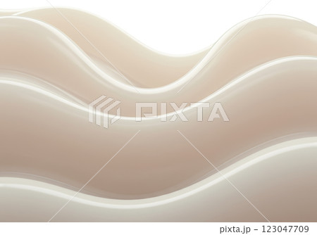 波打つ乳白色のジェルの抽象的な背景（AI生成画像） 123047709
