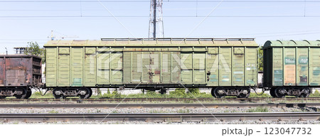 railway freight wagon railway freight wagon 123047732