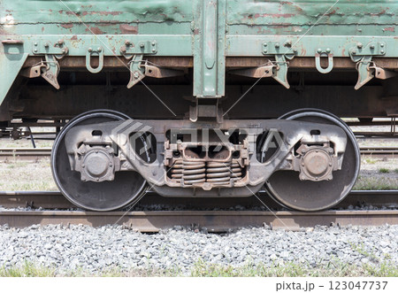 freight railcar wheels, railway wagon 123047737