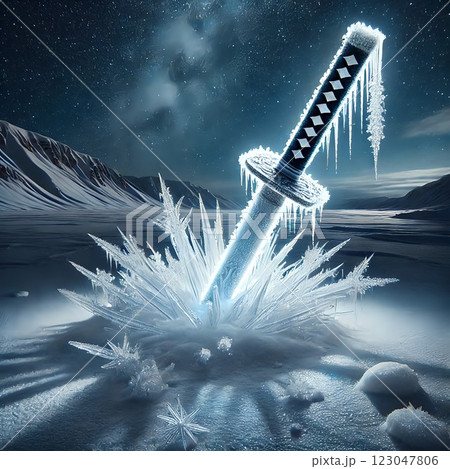氷の世界の刀｜Sword in the World of Ice 123047806
