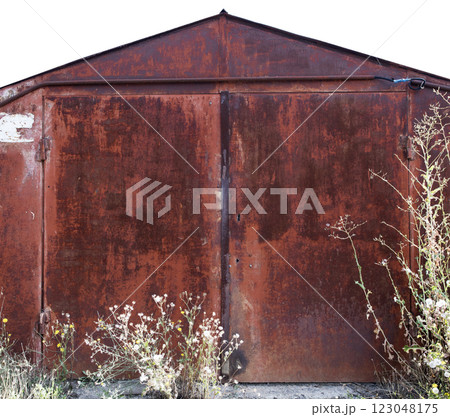 old metal warehouse door, hangar old metal warehouse door, hangar 123048175