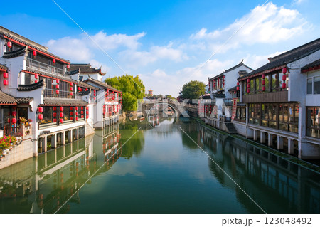 中国 上海市の水郷、七宝古鎮 中国 上海市の水郷、七宝古鎮 123048492
