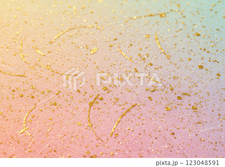 金箔入り和紙ーカラフルな和紙のテクスチャー(AI生成画像) 金箔入り和紙ーカラフルな和紙のテクスチャー(AI生成画像) 123048591