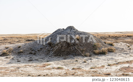 mud volcano, landscape mud volcano, landscape 123048615