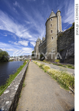 Josselin Castle (Chateau de Josselin), Morbihan, Brittany, France Josselin Castle (Chateau de Josselin), Morbihan, Brittany, France 123049028