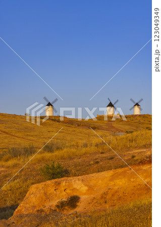 Windmills near Alcazar de San Juan, Toledo, Castilla La Mancha, Spain Windmills near Alcazar de San Juan, Toledo, Castilla La Mancha, Spain 123049349