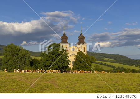 Church of St. Markets, Sonov near Broumov, Eastern Bohemia, Czech Republic Church of St. Markets, Sonov near Broumov, Eastern Bohemia, Czech Republic 123049370