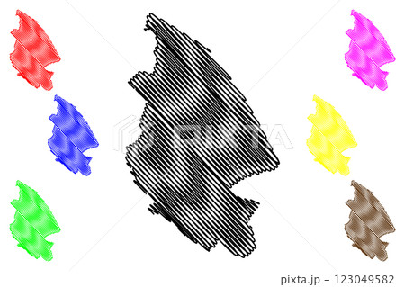 Rugby Non-metropolitan district, Borough (United Kingdom of Great Britain and Northern Ireland, ceremonial county Warwickshire or Warks, England) map vector illustration, scribble sketch map Rugby Non-metropolitan district, Borough (United Kingdom of Great Britain and Northern Ireland, ceremonial county Warwickshire or Warks, England) map vector illustration, scribble sketch map 123049582