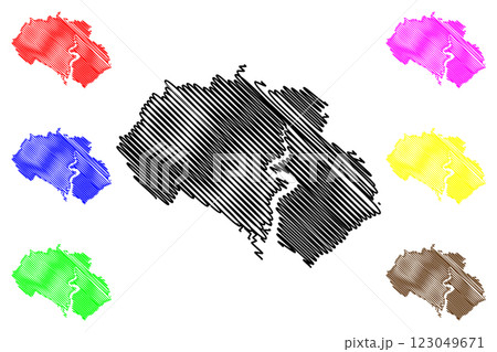 Southampton City and unitary authority area (United Kingdom of Great Britain and Northern Ireland, ceremonial county Hampshire or Hants, England) map vector illustration, scribble sketch map Southampton City and unitary authority area (United Kingdom of Great Britain and Northern Ireland, ceremonial county Hampshire or Hants, England) map vector illustration, scribble sketch map 123049671