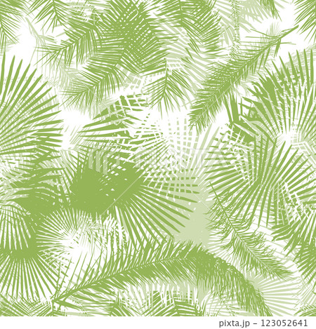 Seamless background palm leaves. Palm leaf pattern. Vector illustration. Decor element. Hand drawing. Not AI, Vector illustration Seamless background palm leaves. Palm leaf pattern. Vector illustration. Decor element. Hand drawing. Not AI, Vector illustration 123052641