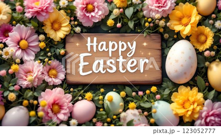Experience a Vibrant Easter Celebration...のイラスト素材 [123052777] - PIXTA