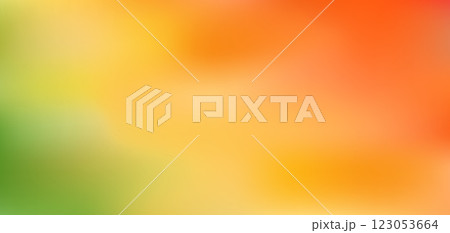 Abstract rainbow orange, yellow and green colors vector watercolor blur background. Abstract warm nature mesh gradient for web design, lgbt, landscape concept 123053664