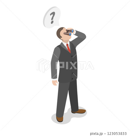 3D Isometric Flat  Illustration of Bad Communication. Item 1 123053833