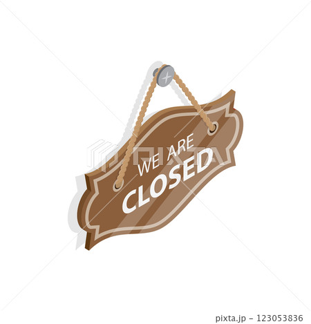 3D Isometric Flat  Set of Signboards. Item 5 123053836
